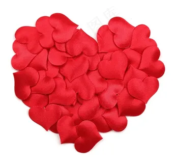 精心裁剪好的心形装饰摄影高清图片