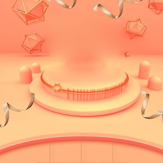 立体C4D场景电商首页主图直通车促销banner海报背景PSD素材