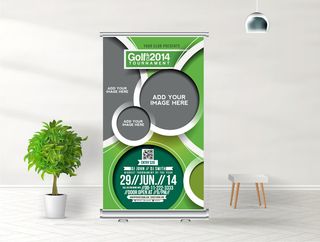 商务展架公司展架易拉宝矢量AI