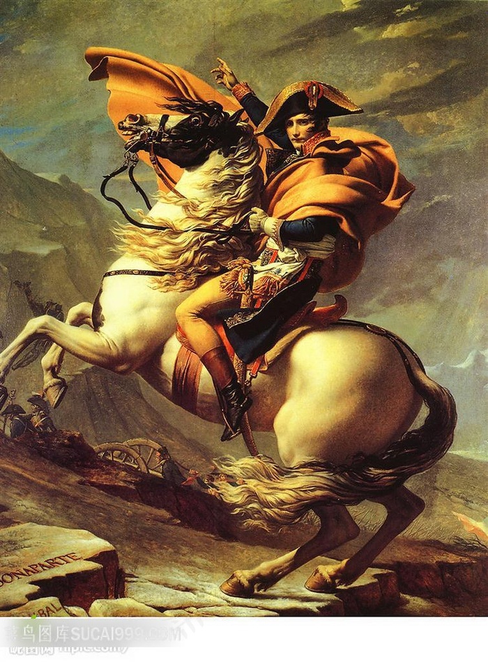 世界名画--骑马的拿破仑