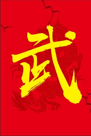 武，中华武术，中国龙背景