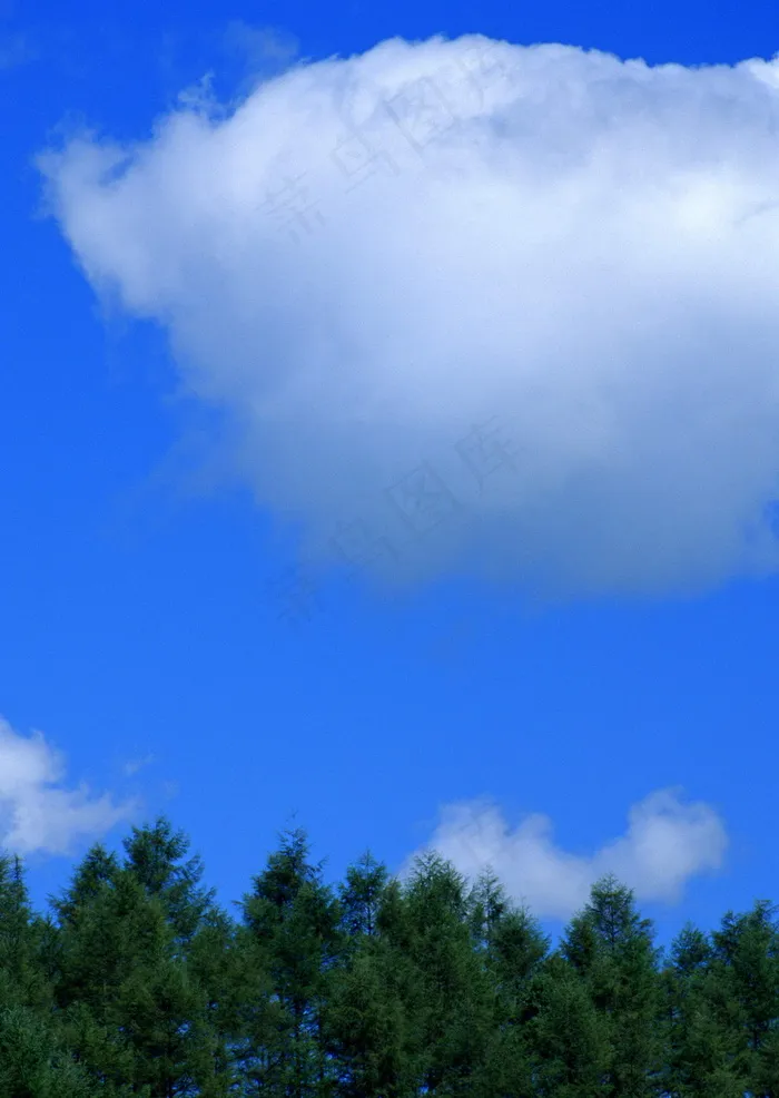 清澈天空背景云层云彩