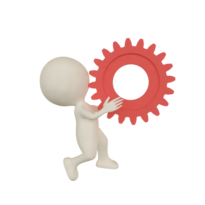 3D商务小人合作火柴人办公白领团队小黑人元素PNG设计素材模板