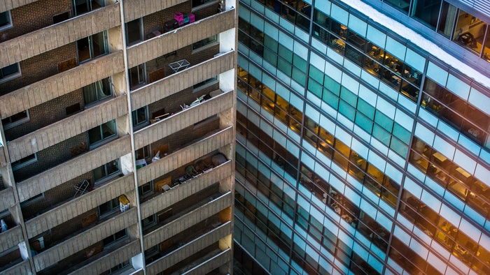 现代城市建筑背景