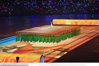 奥运开幕式-山水画表演