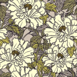 花卉唯美手绘花朵面料纹理手机壳布料面料印花服装矢量图案素材