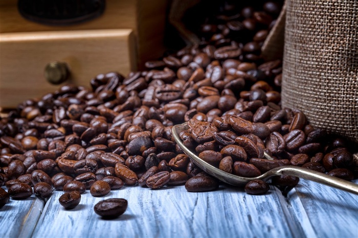 一堆咖啡果摄影高清图片