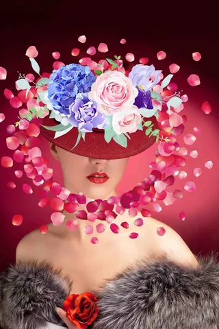 北欧美女装饰画 