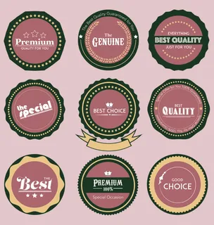 免抠大气标签矢量