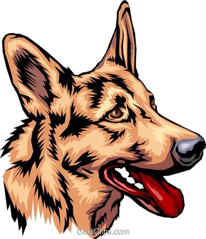 德国牧羊犬 PNG免抠(413x480)