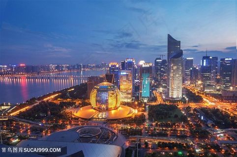 夜色杭州城景点景色