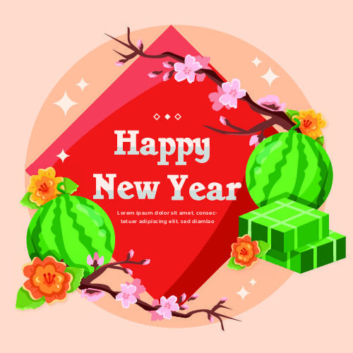 设计装饰新年eps,ai矢量模版下载