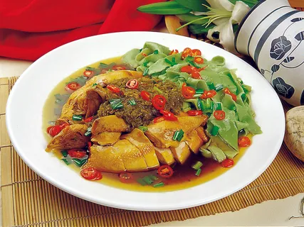 CXC01894酱椒鸡捞菠菜面(咸鲜) CXC01894酱椒鸡捞菠菜面(咸鲜)