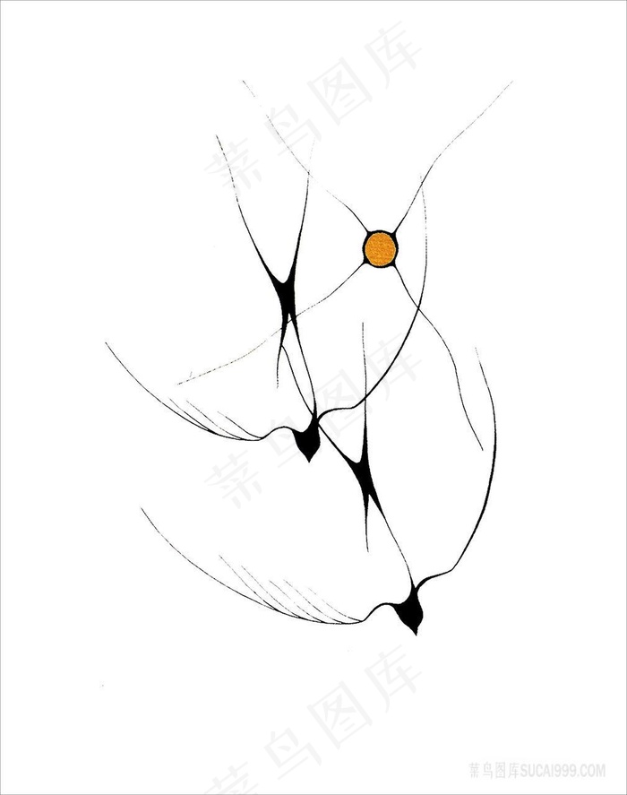 简约线描艺术装饰画