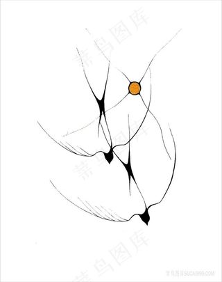 简约线描艺术装饰画