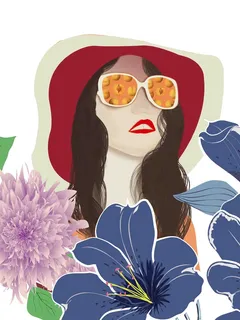 北欧美女装饰画