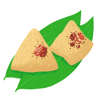 粽子插画免扣元素