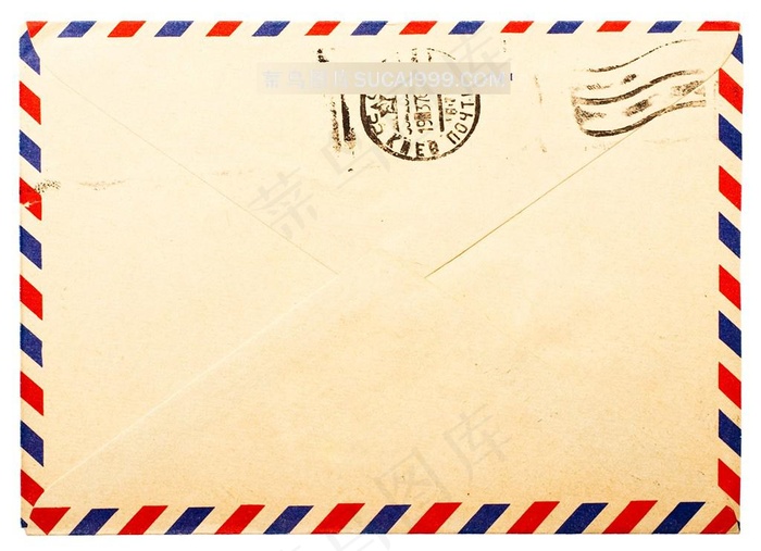 彩色边框复古信封高清图片