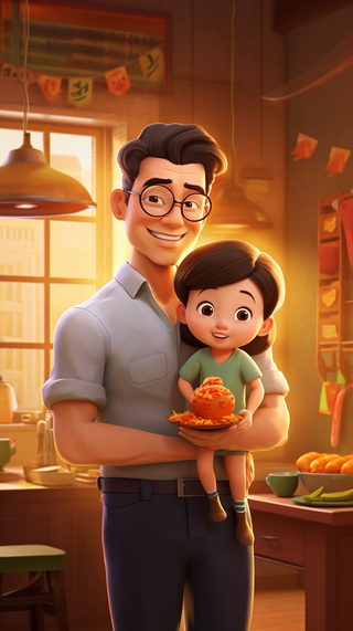 父亲 父亲节 温馨 幸福 坚强 爱护 父爱