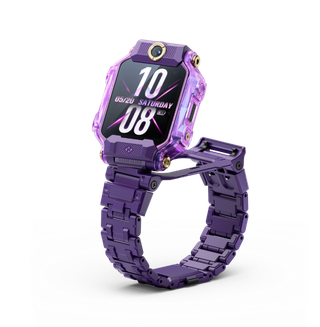小天才儿童手表实物高清渲染大图紫色影免抠
