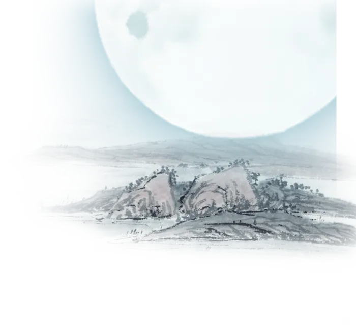山水画素材中国风水墨画素材元素中国画