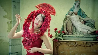 街头艺人跳舞表演图片