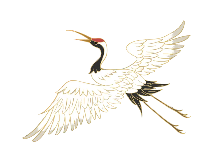 中国风古典中式国潮风手绘飞鹤图案仙鹤装饰素材PNG免抠插画元素