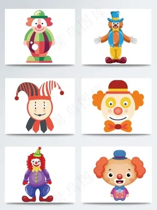 愚人节卡通小丑呆萌