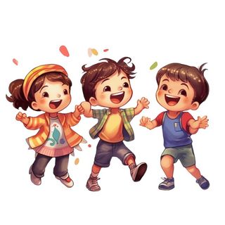 卡通人物儿童活泼可爱元素