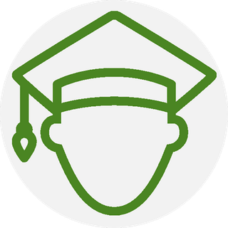 绿色人物线条图少儿兴趣班