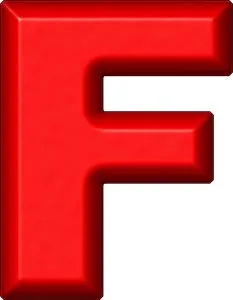 字母F PNG免抠(233x300)
