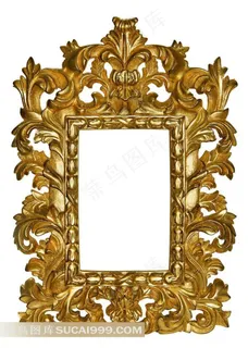 欧式复古花纹艺术相框素材