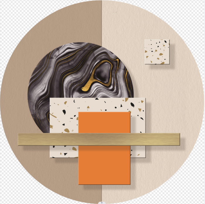 抽象圆形装饰画