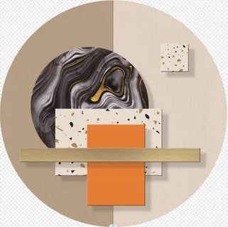 抽象圆形装饰画