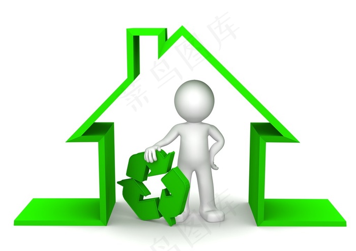 环保商务3D小人高清图片