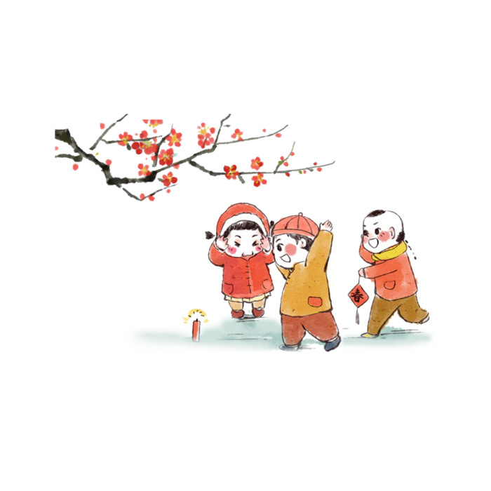 迎春红梅闹春新年习俗