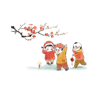 迎春红梅闹春新年习俗