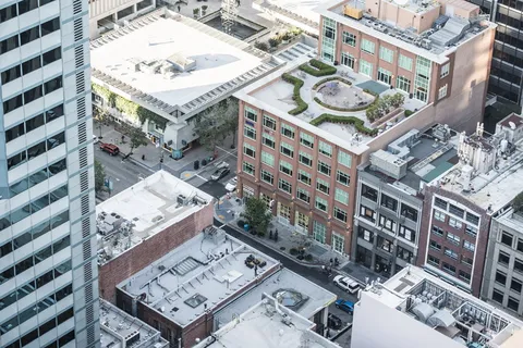 城市街道俯视图 城市街道俯视图