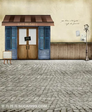 咖啡屋摄影背景图片