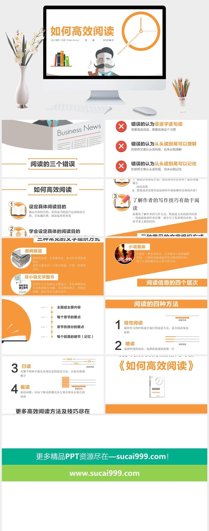 《如何高效阅读》读书笔记PPT