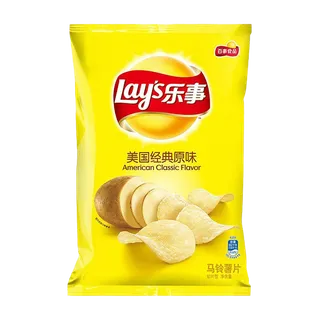 乐事马铃薯片经典原味小吃超市商品白底图免抠实物摄影png格式图片透明底