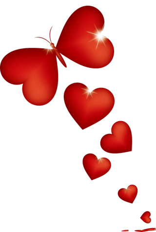 蝴蝶爱心情人节