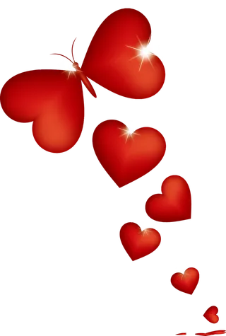 蝴蝶爱心情人节