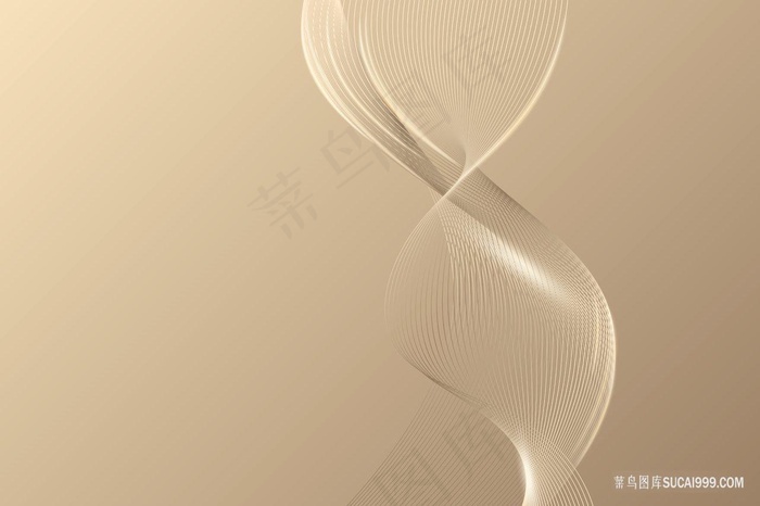 高清杏色唯美波浪矢量图片集合素材