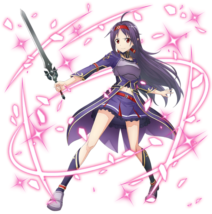 剑客女孩素材人物简笔卡通