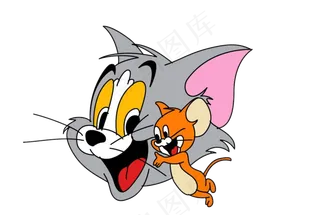 彩色动漫猫和老鼠图片