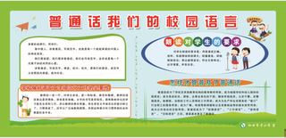 普通话03文明|创建|学校|展板|校园|