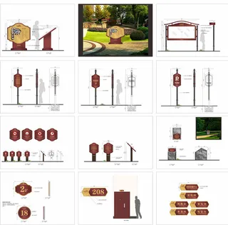 全套房地产路牌广告导视牌设计