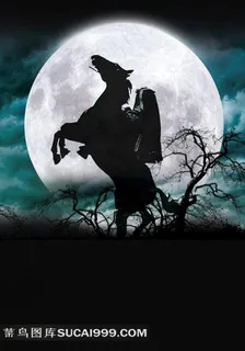月夜魅影电影断头谷海报