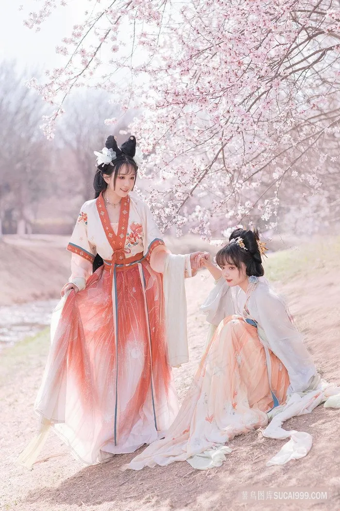 两个古装美女图片